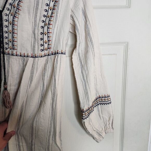 Knox Rose Boho Embroidered Prairie Midi Dress Cottagecore Small Peasant Prairie - Picture 8 of 10